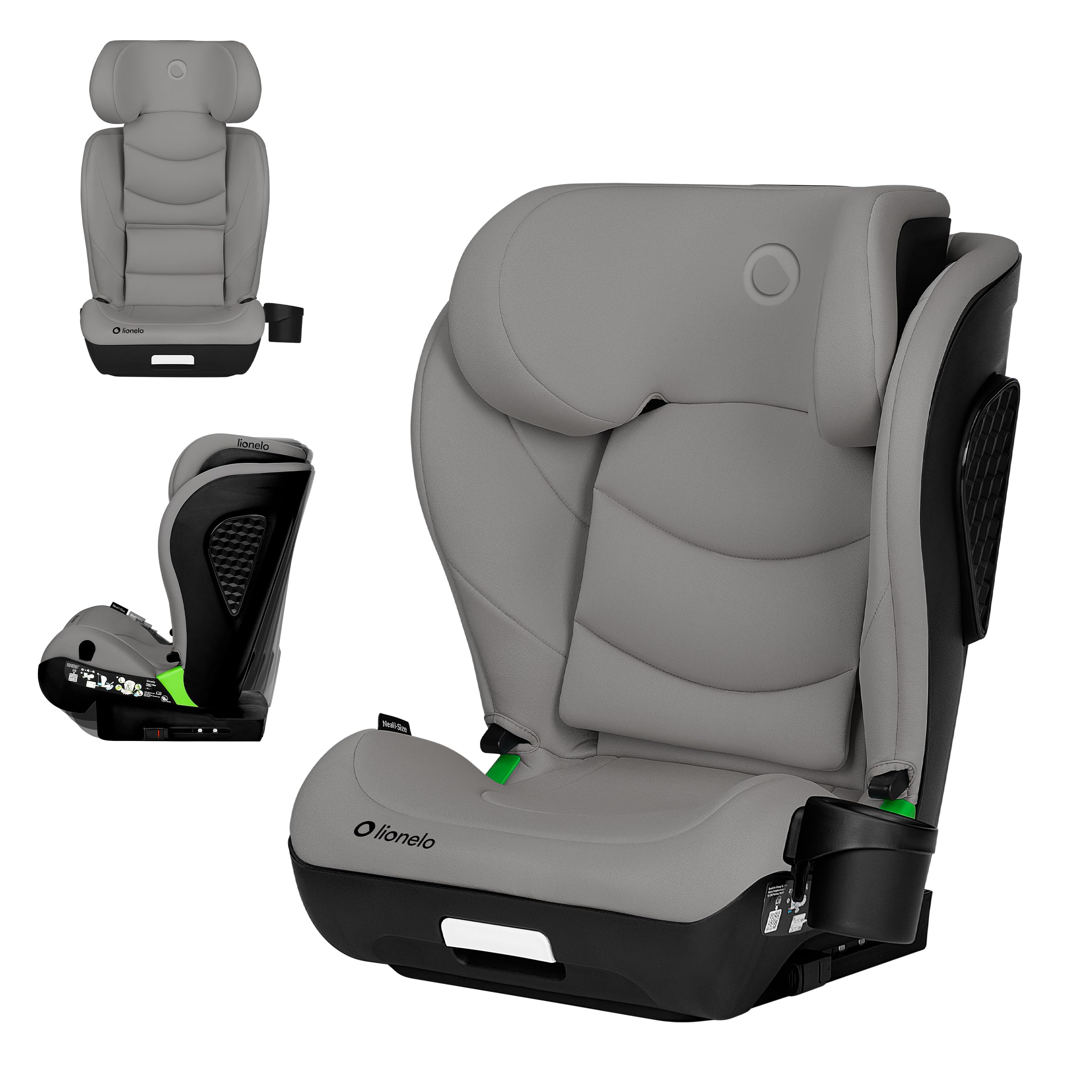 lionelo-neal-i-size-kindersitz-graubeton-100-150-cm image 1