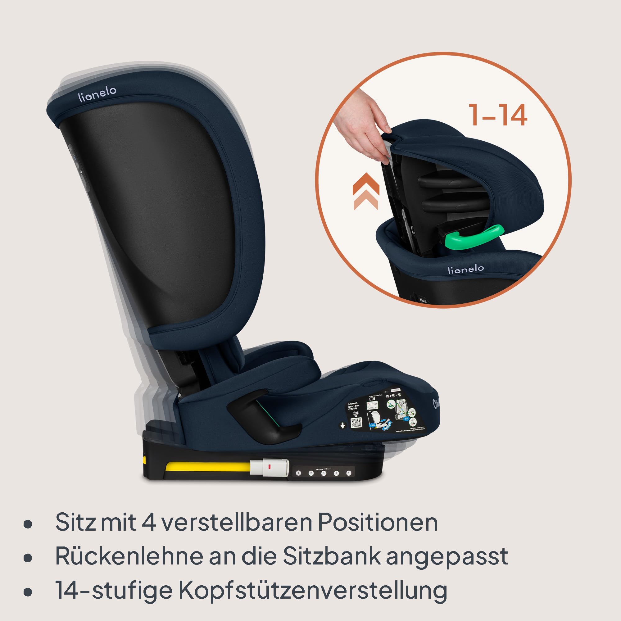 lionelo-orin-kindersitz-blau-100-150-cm-faltbar image 4