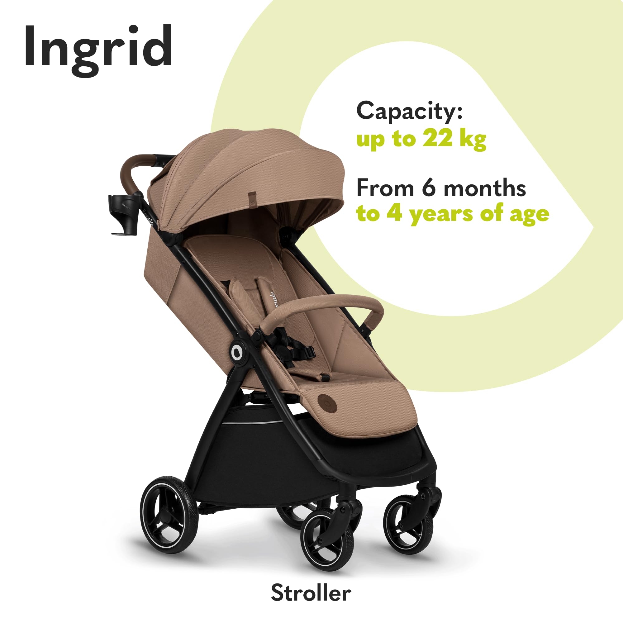 lionelo-ingrid-buggy-beige-sand-bis-22-kg-mit-liegesitz image 2