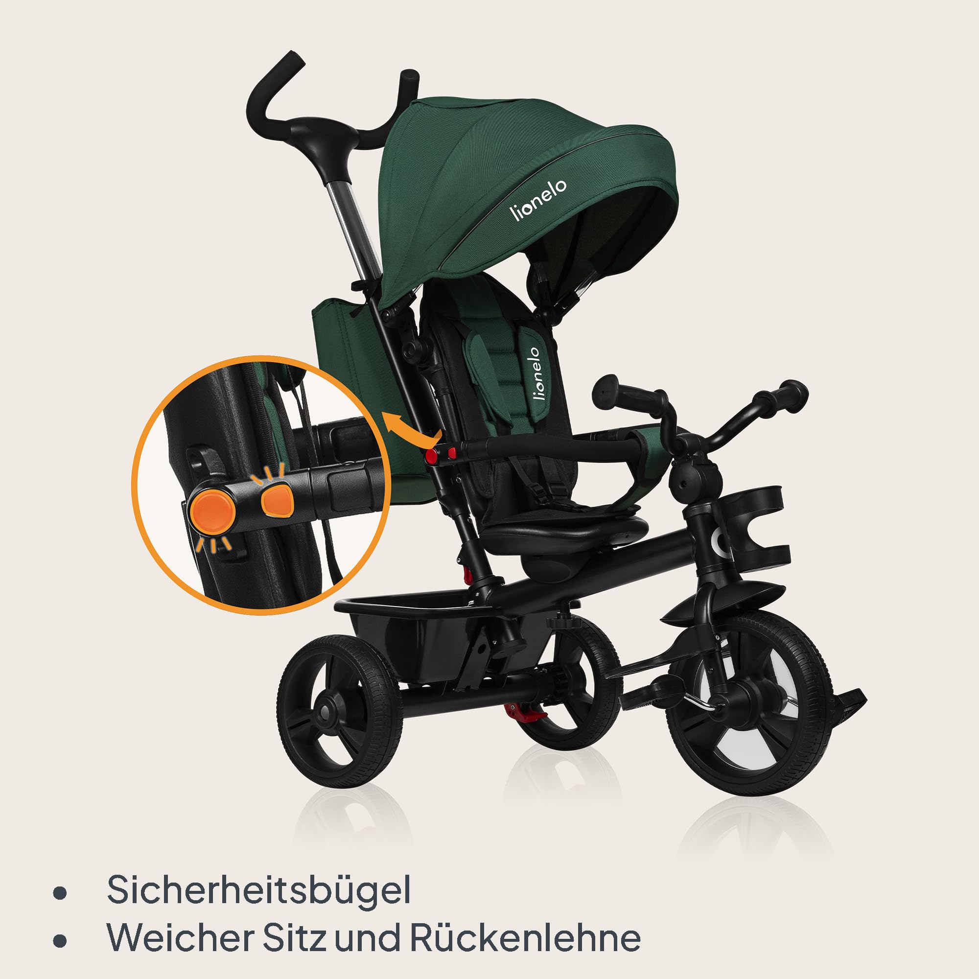 lionelo-haari-2in1-dreirad-smaragd-mit-schubstange image 7