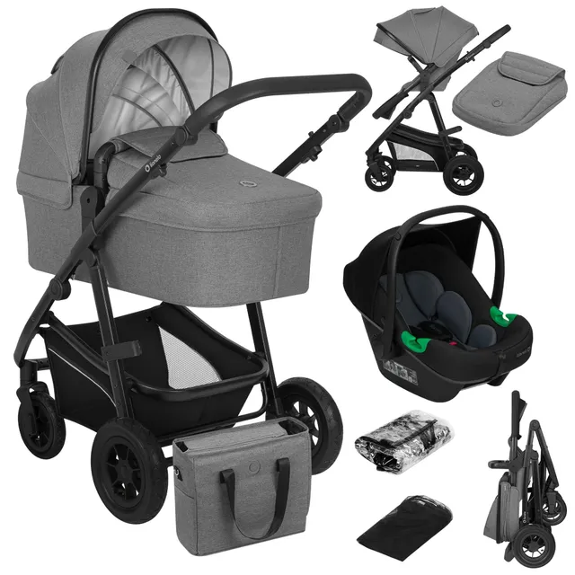 lionelo-bianka-kinderwagen-3in1-grau-bis-22-kg-upf50 image 1