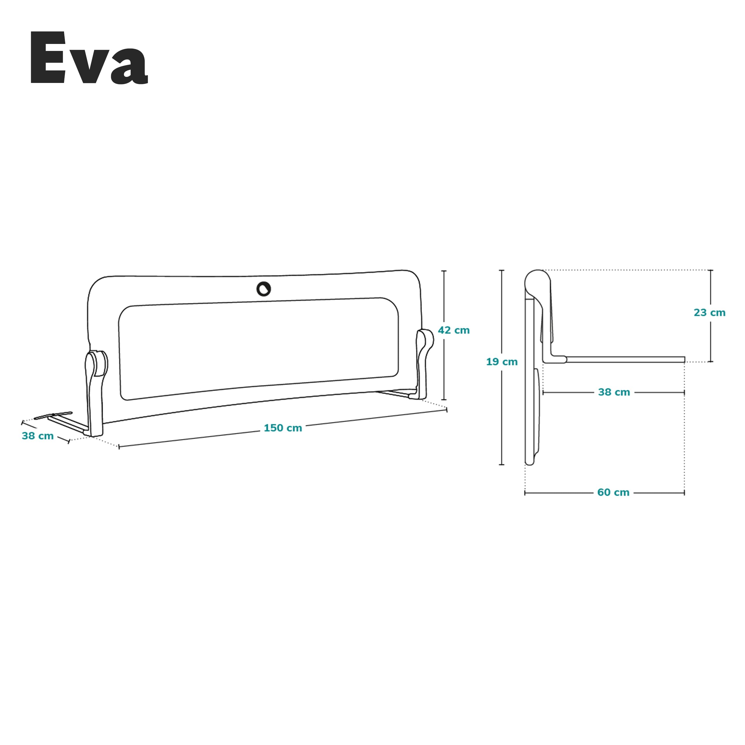 lionelo-eva-rausfallschutz-grau-150x42-cm-netz image 8