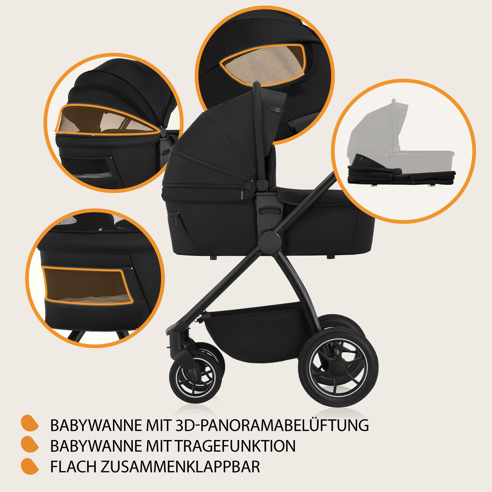 lionelo-meril-3-in-1-kinderwagen-schwarz-mit-babyschale image 7