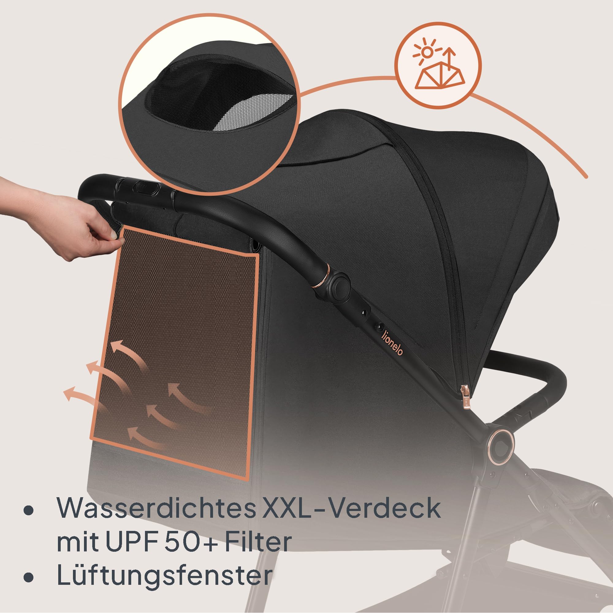 lionelo-cloe-mira-buggy-schwarz-onyx-bis-22-kg image 5