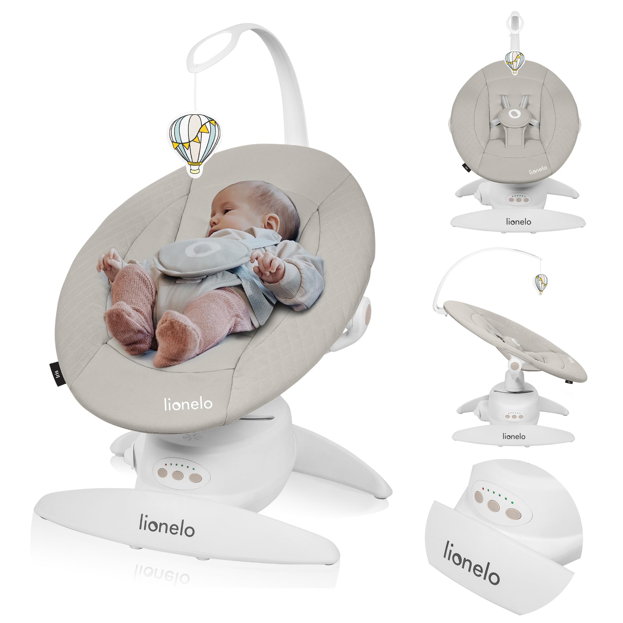 lionelo-iris-babywippe-beige-elektrisch-360-bis-9-kg image 1