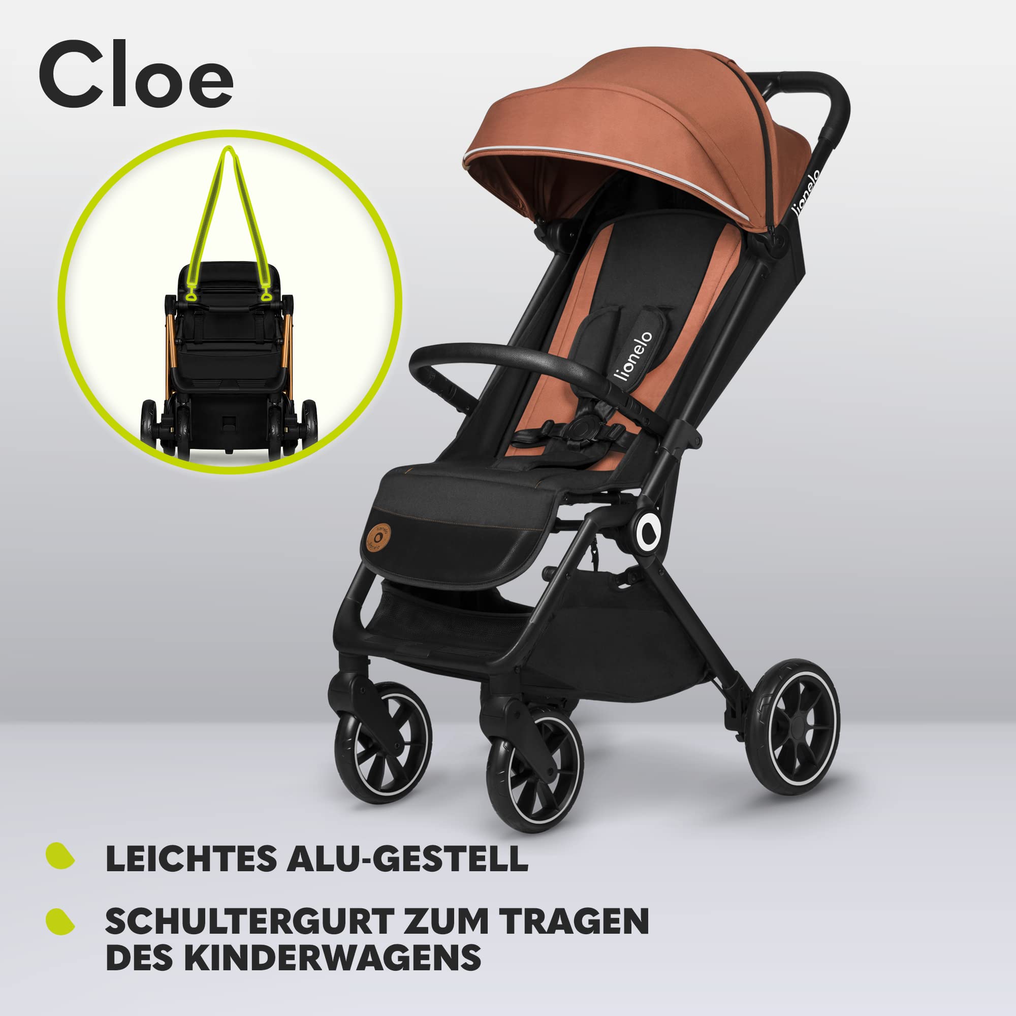 lionelo-cloe-buggy-braun-faltbar-bis-22-kg-mit-xxl-verdeck image 3