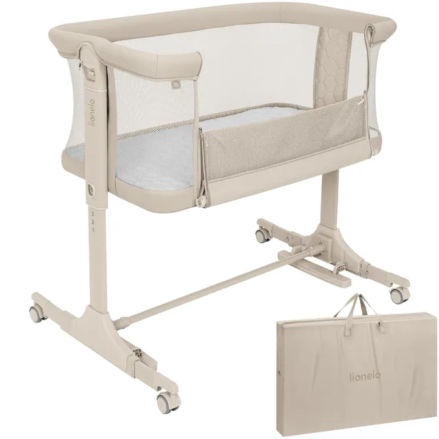 lionelo-pari-3in1-beistellbett-cream-mit-matratze-h-henverstellbar image 1