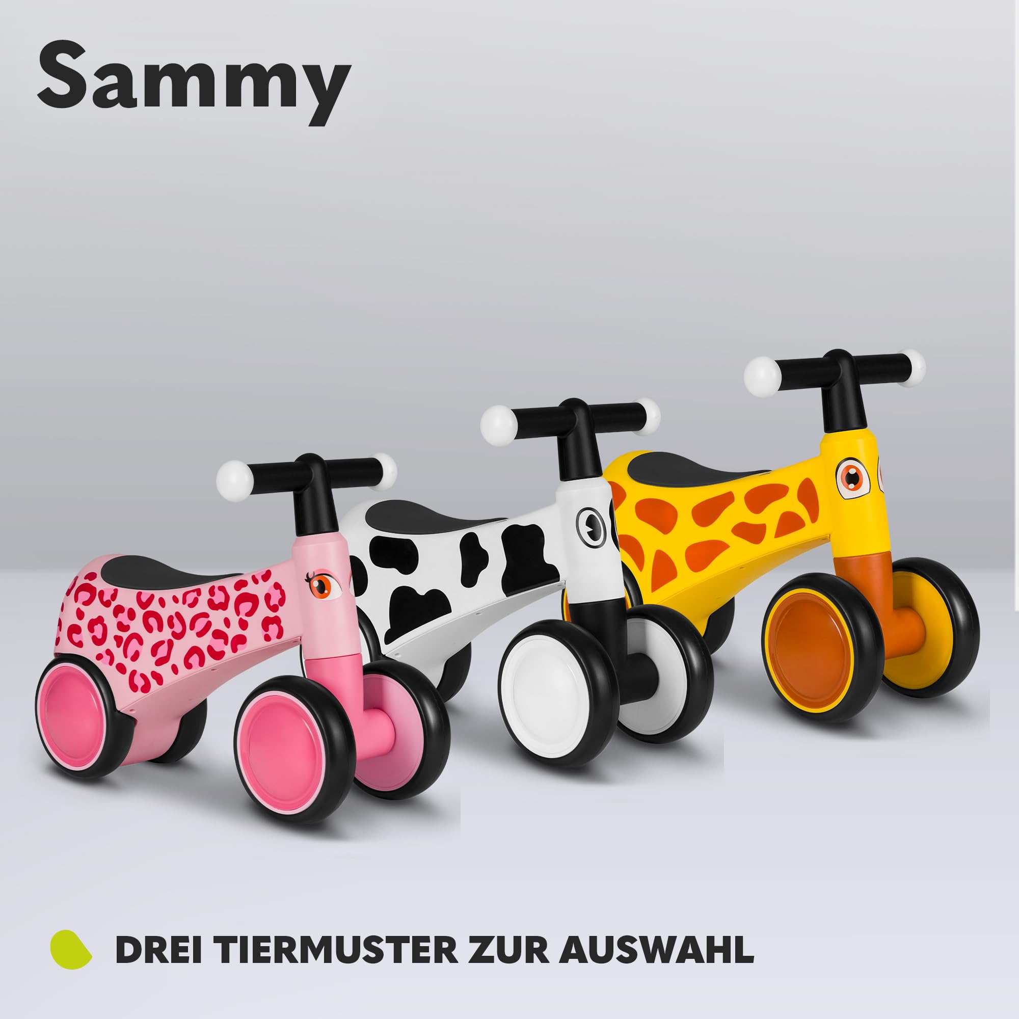lionelo-sammy-laufrad-rutscher-pink-rose-ab-1-jahr-4-rad image 7