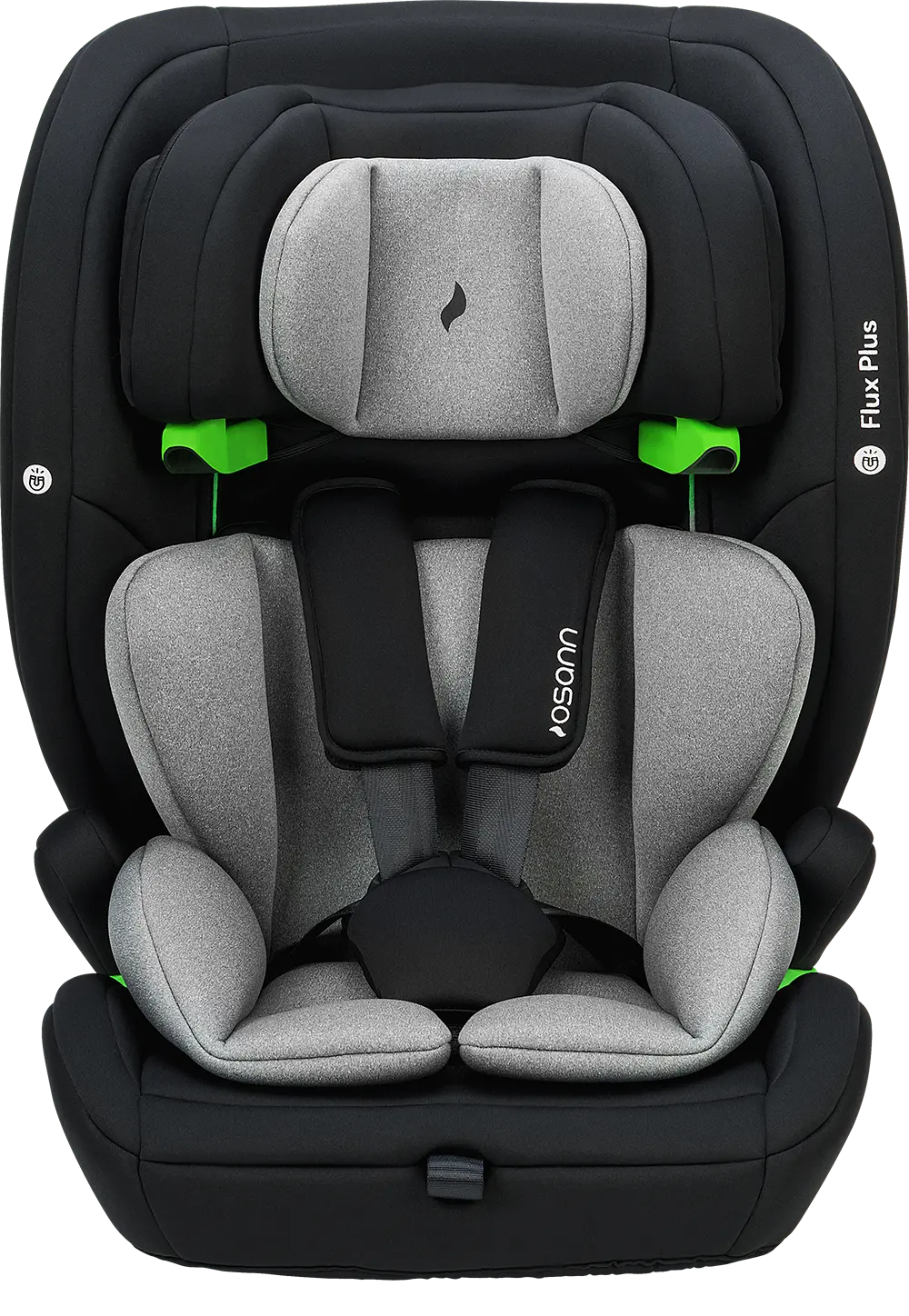 osann-flux-plus-kindersitz-navy-melange-mit-5-punkt-gurt image 2