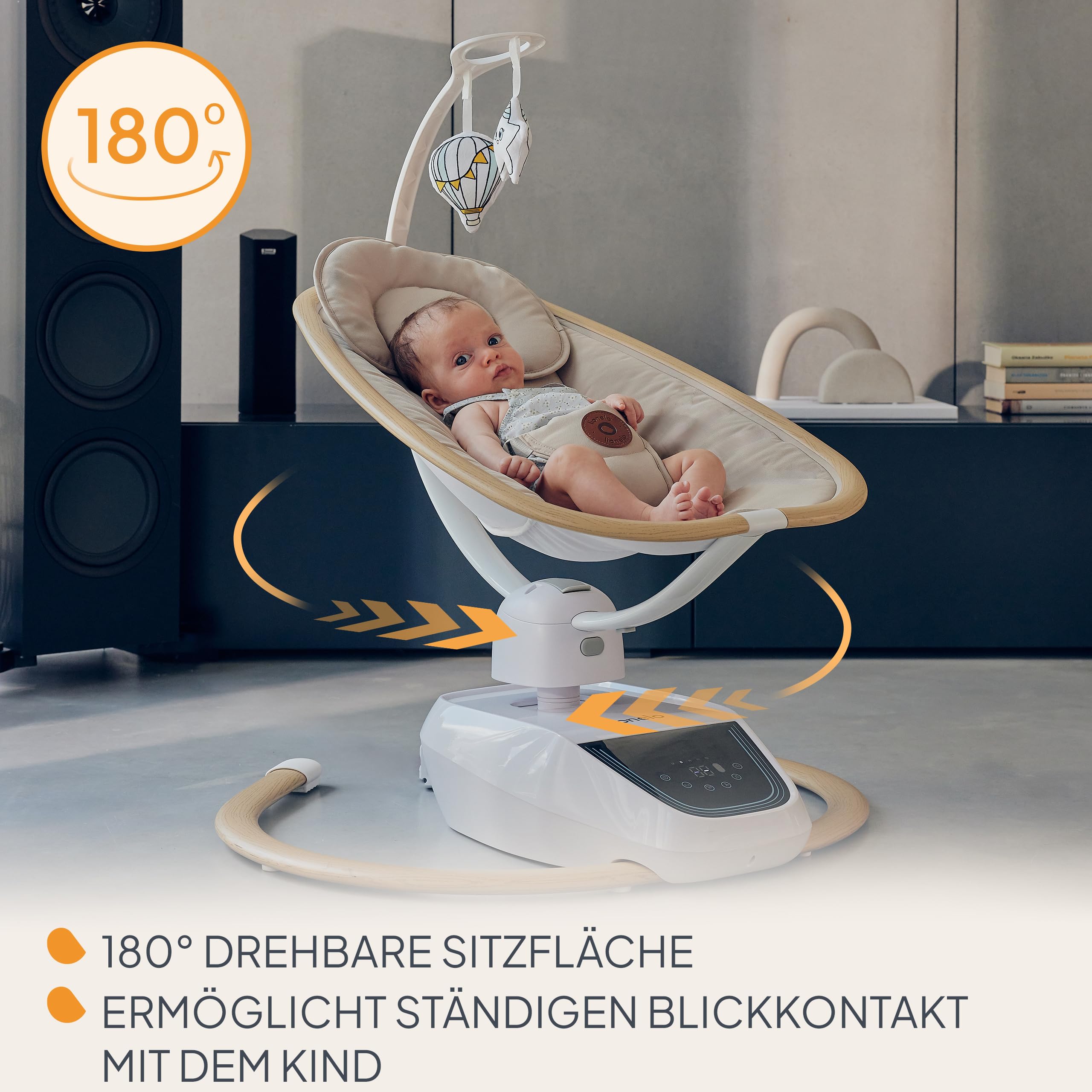 lionelo-olivia-elektrische-babywippe-bis-9-kg-mit-musik image 5