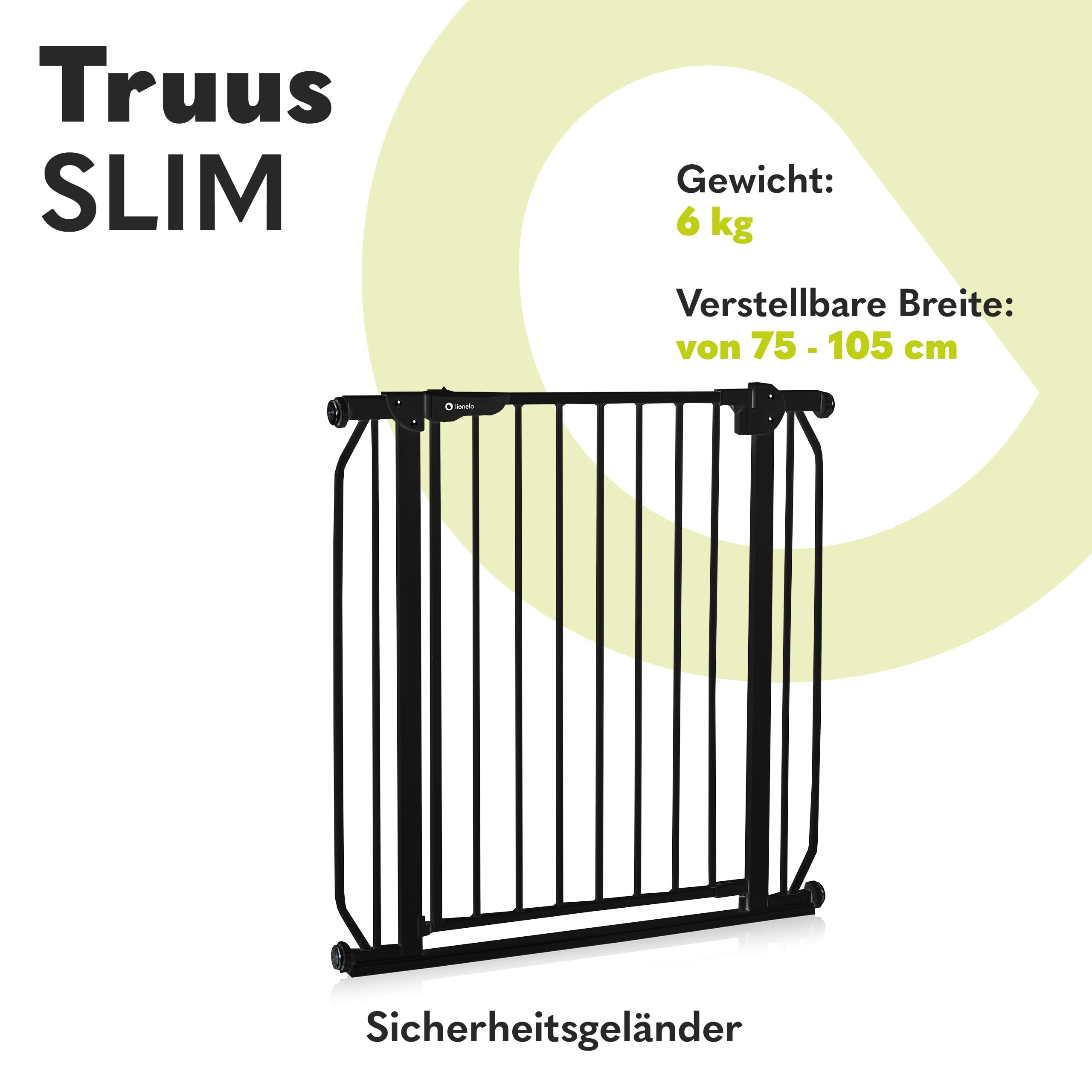 lionelo-truus-treppenschutzgitter-schwarz-75-105-cm-ohne-bohren image 2