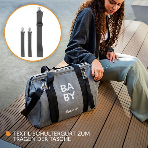 lionelo-ida-wickeltasche-grau-mit-wickelauflage image 6