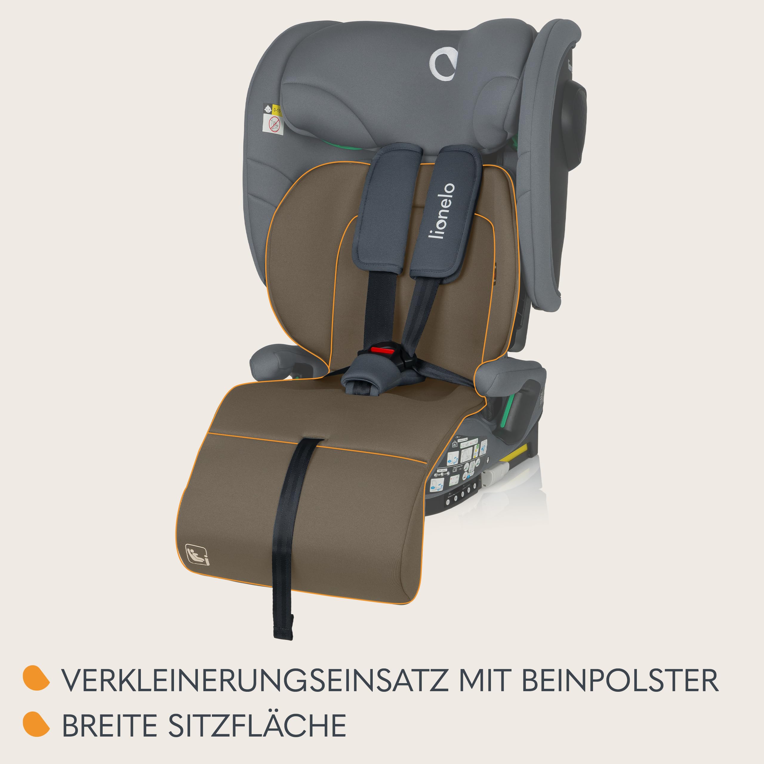 lionelo-nelly-i-size-kindersitz-grau-graphit-76-150-cm image 7