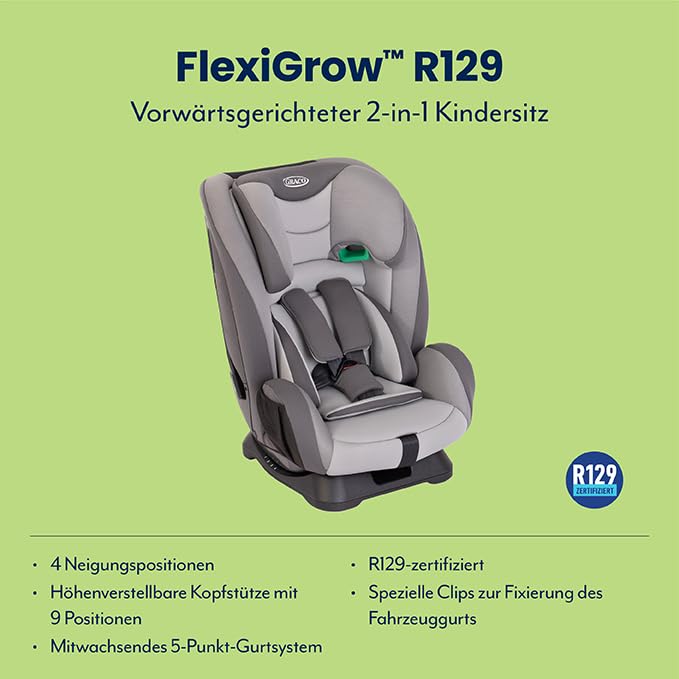 graco-flexigrow-r129-kindersitz-quartz-76-145-cm-mitwachsend image 7