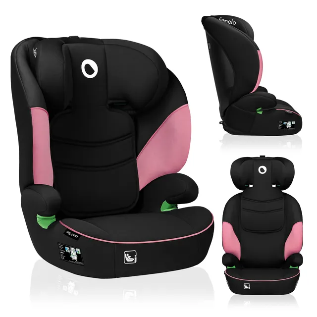 lionelo-lars-i-size-kinderautositz-rosa-baby-mit-seitenaufprallschutz image 1
