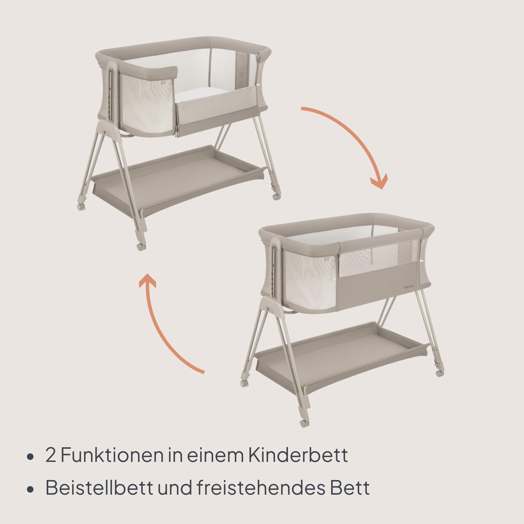 lionelo-luna-beistellbett-beige-mit-matratze-und-korb image 6