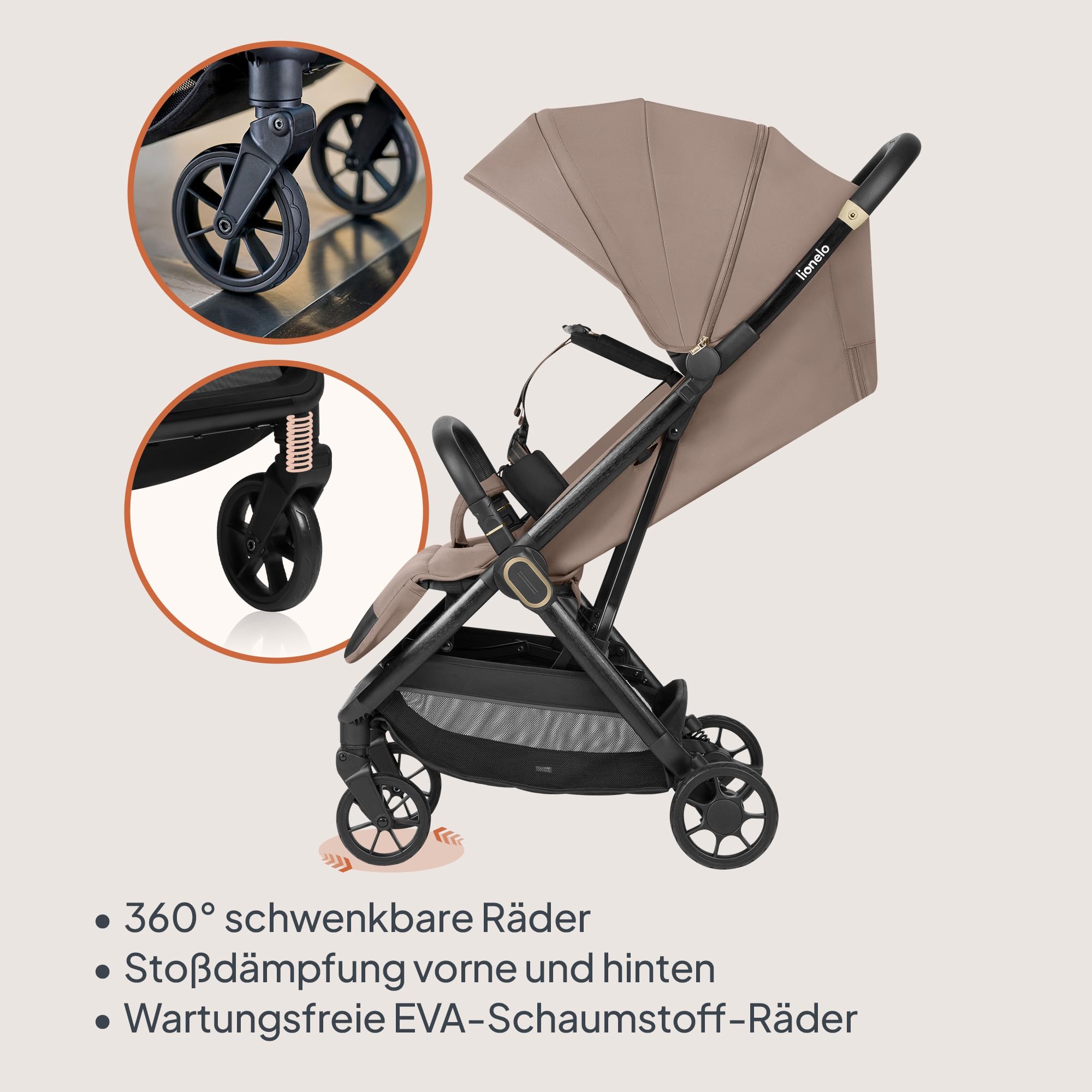 lionelo-bess-buggy-bis-22-kg-beige-7-5-kg-liegeposition image 5