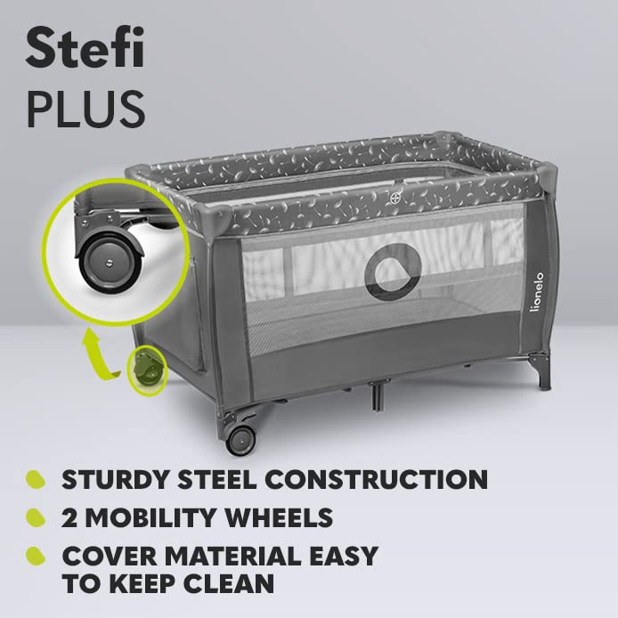 lionelo-stefi-plus-reisebett-wei-grau-2-in-1-mit-matratze image 7