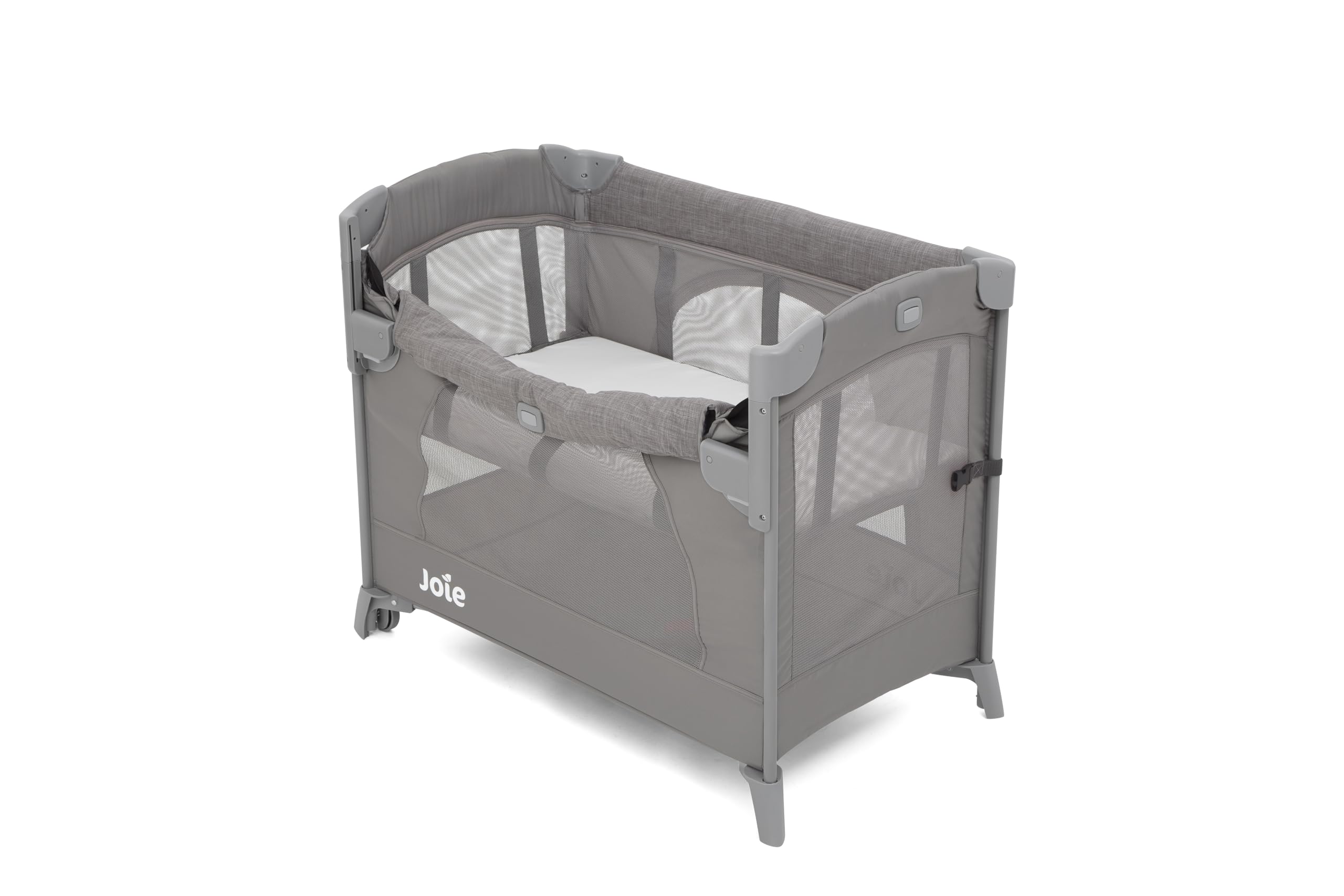 joie-kubbie-sleep-reisebett-beistellbett-foggy-grey-2-in-1 image 1