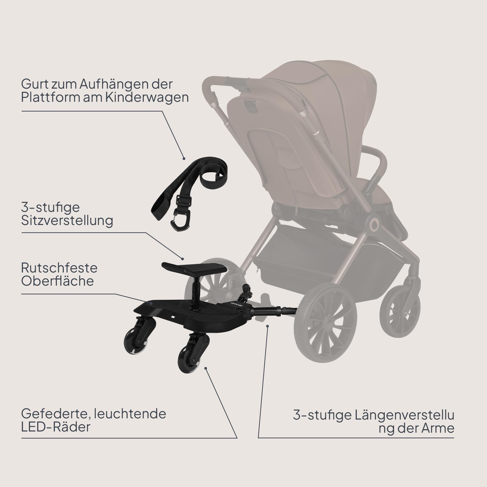 lionelo-mika-buggy-board-2in1-mitfahrbrett-mit-sitz-bis-25-kg image 8