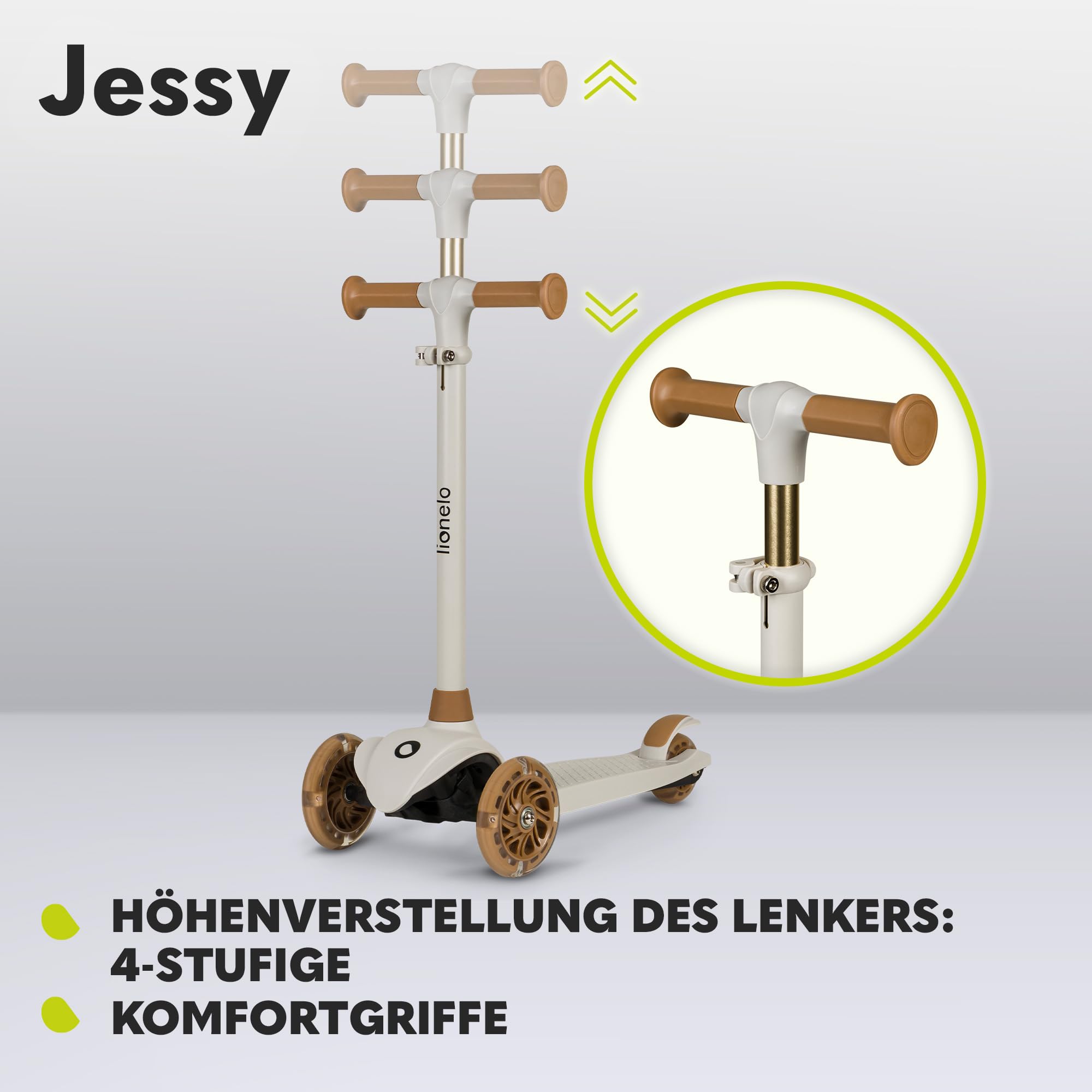 lionelo-mey-jessy-kinderroller-dreirad-braun-led-bis-50-kg image 3