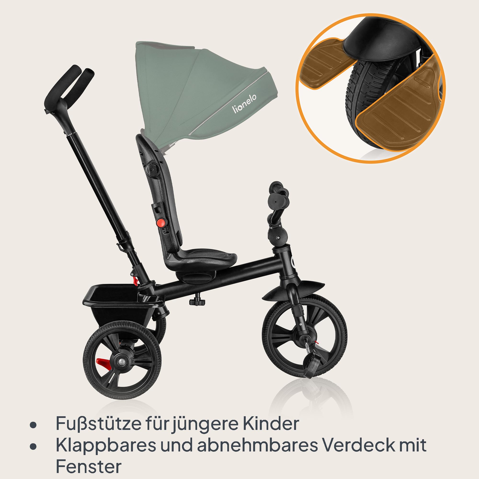 lionelo-haari-2in1-dreirad-smaragd-mit-schubstange image 5