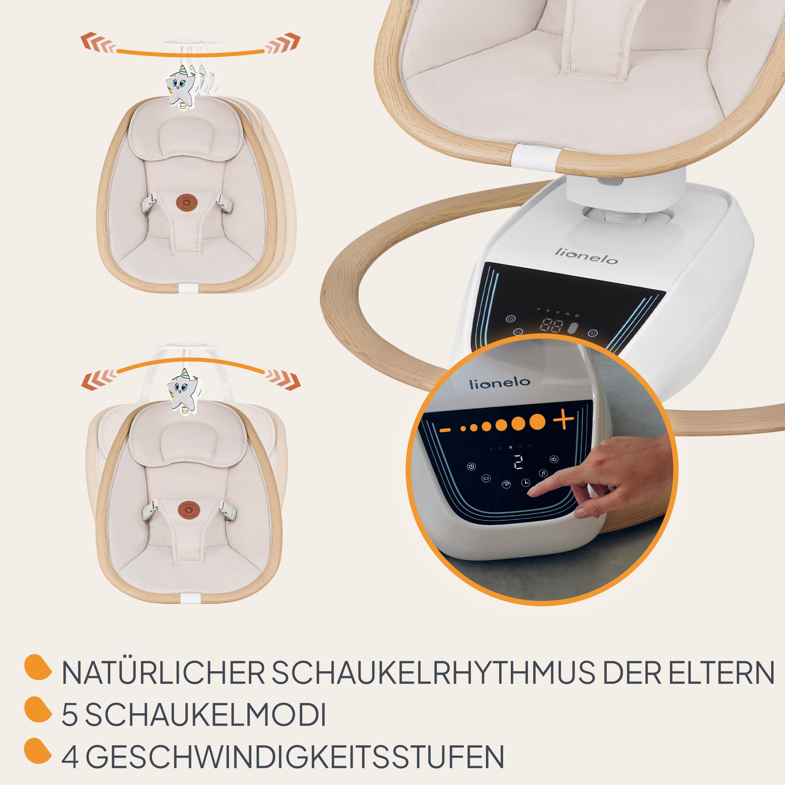 lionelo-olivia-elektrische-babywippe-bis-9-kg-mit-musik image 3