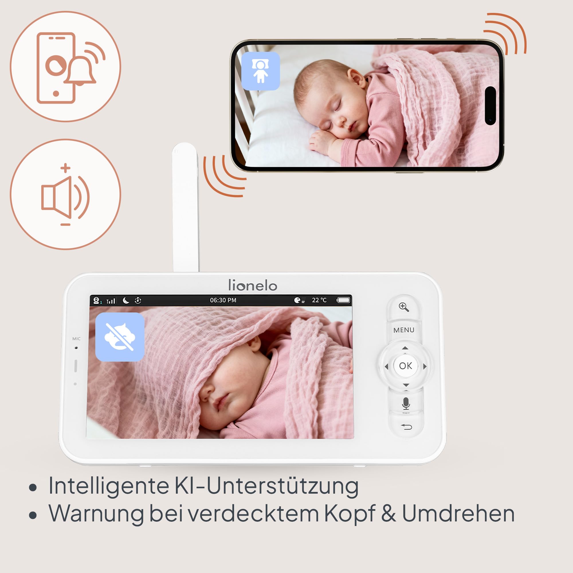 lionelo-babyline-9-2-ai-babyphone-mit-kamera-2k-und-monitor image 4