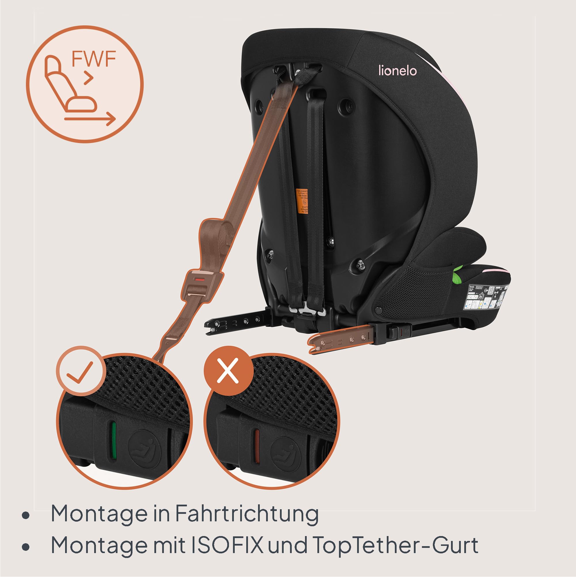 lionelo-billy-kindersitz-rosa-i-size-76-150-cm image 3
