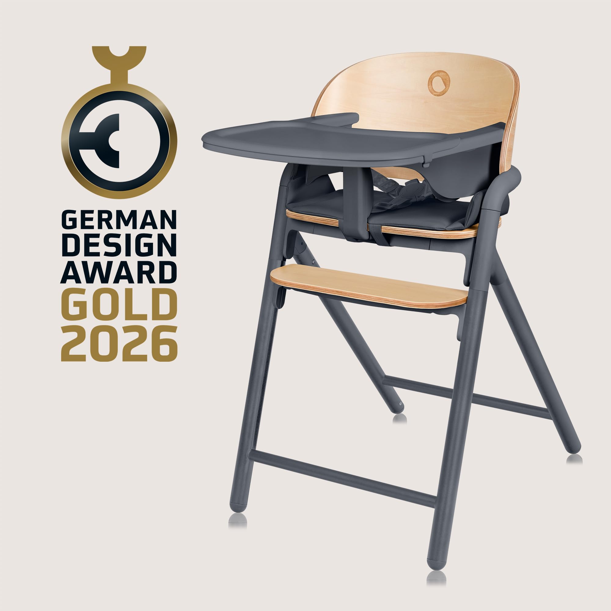 lionelo-celia-holzhochstuhl-grau-holz-bis-110-kg image 2