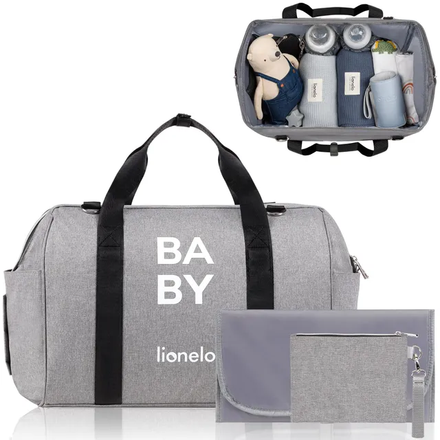 lionelo-ida-wickeltasche-grau-mit-wickelauflage image 1