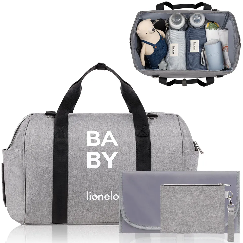 lionelo-ida-wickeltasche-grau-mit-wickelauflage image 1