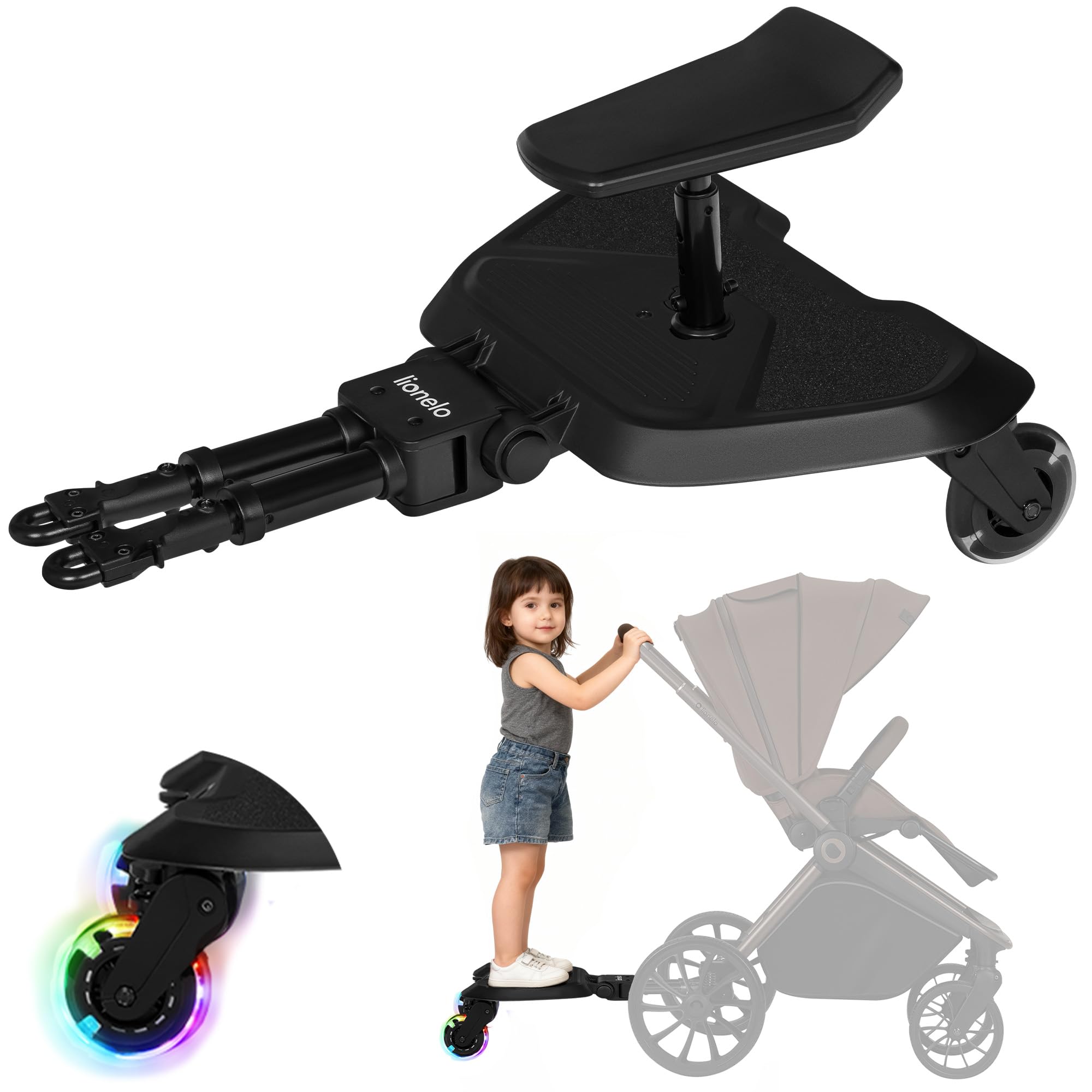 lionelo-mika-buggy-board-2in1-mitfahrbrett-mit-sitz-bis-25-kg image 1