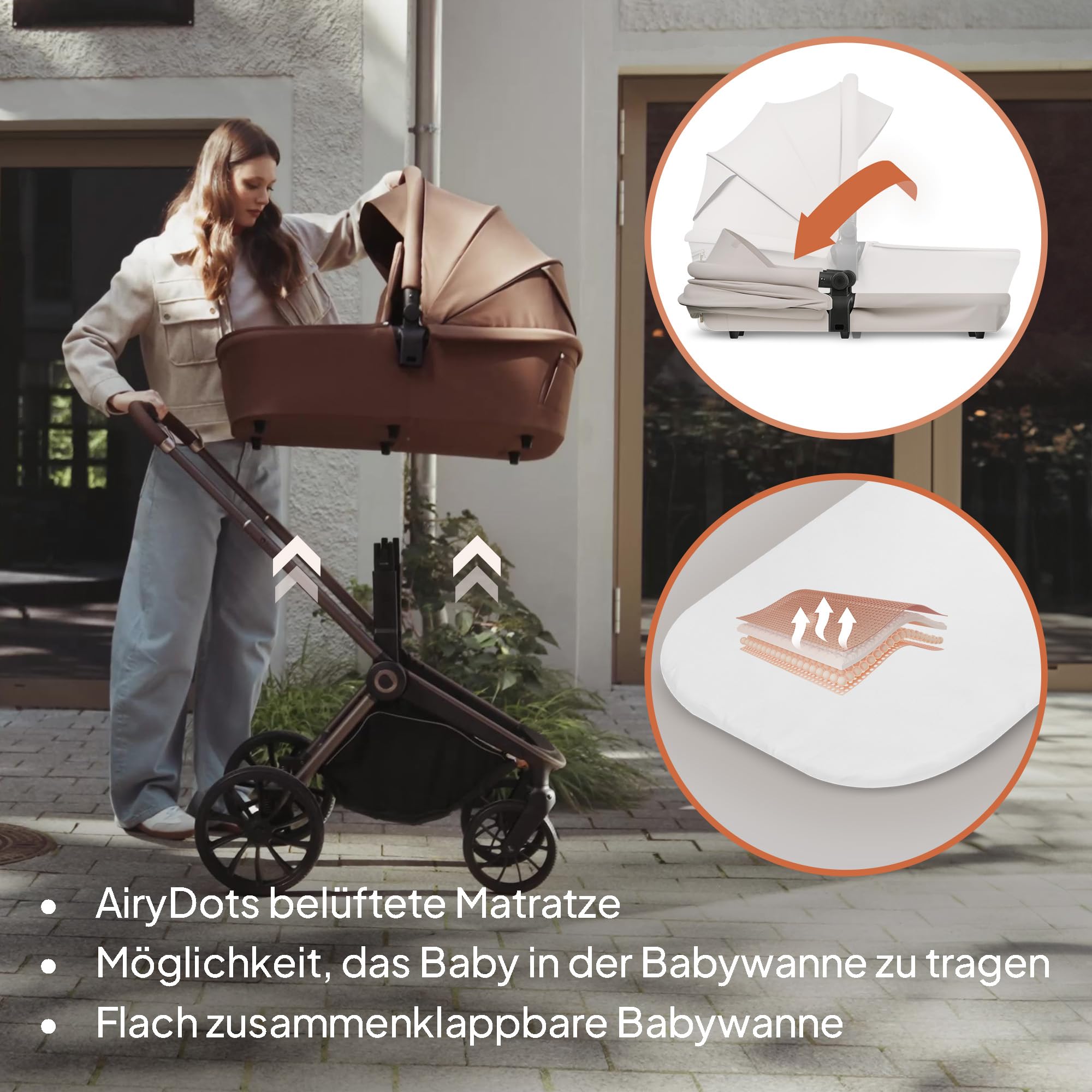 lionelo-mika-plus-3in1-buggy-beige-sand-bis-22-kg-mit-wanne image 5