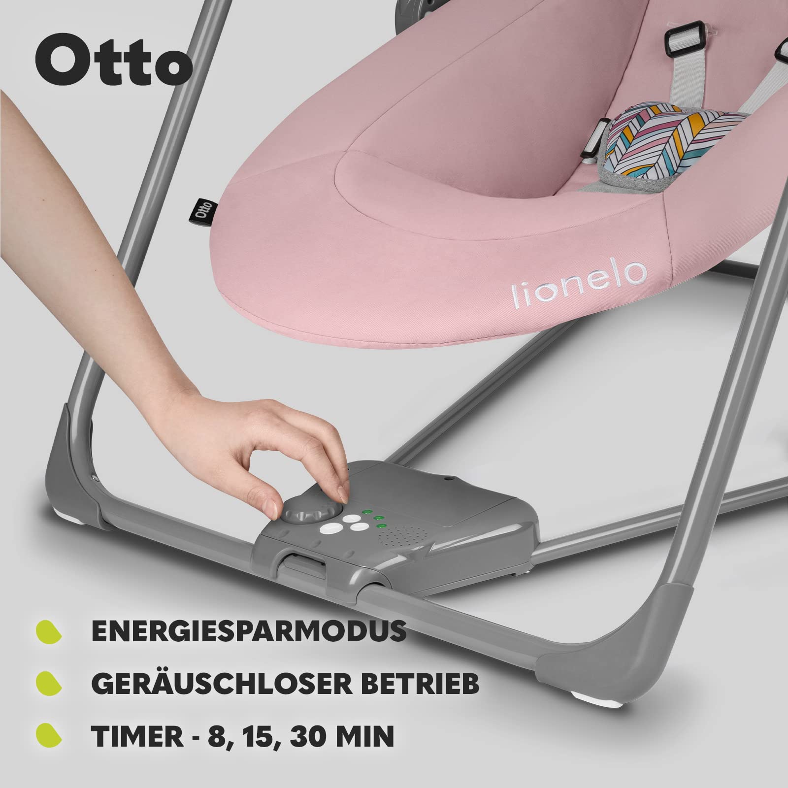 lionelo-otto-babywippe-rosa-mit-spielb-gel image 8