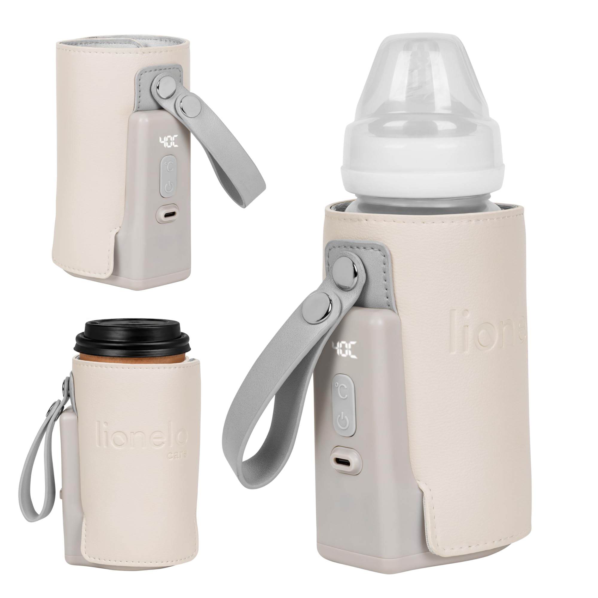 lionelo-thermup-go-plus-flaschenw-rmer-beige-usb image 1