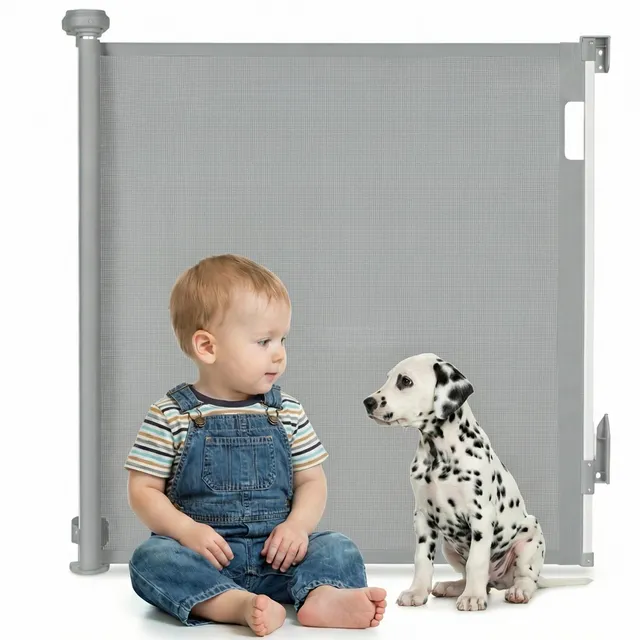 lionelo-thea-treppenschutzgitter-ausziehbar-grau-140-cm image 1