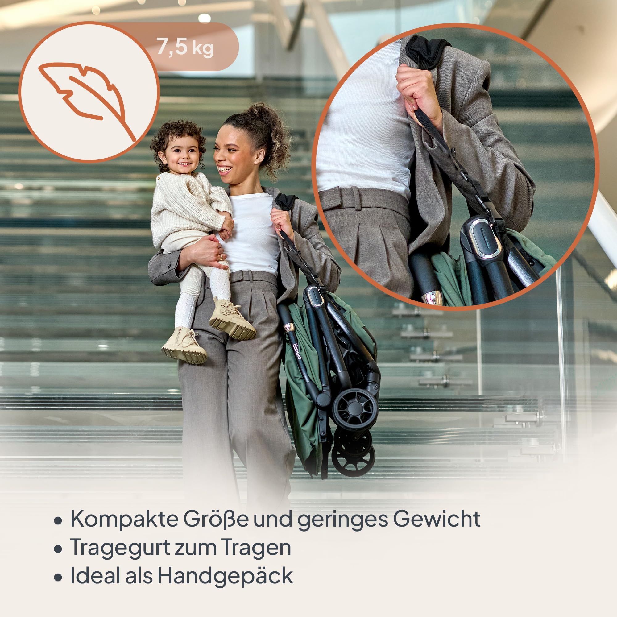 lionelo-bess-buggy-bis-22-kg-beige-7-5-kg-liegeposition image 2