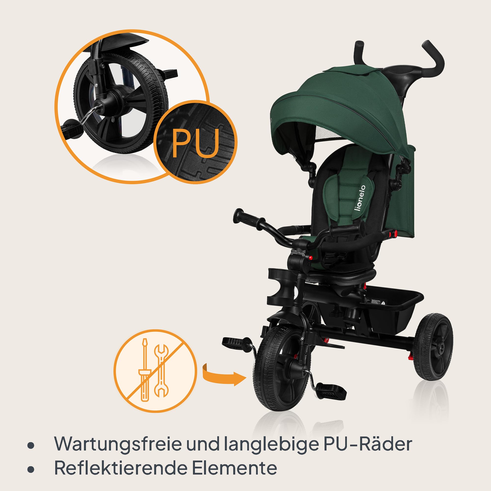 lionelo-haari-2in1-dreirad-smaragd-mit-schubstange image 4