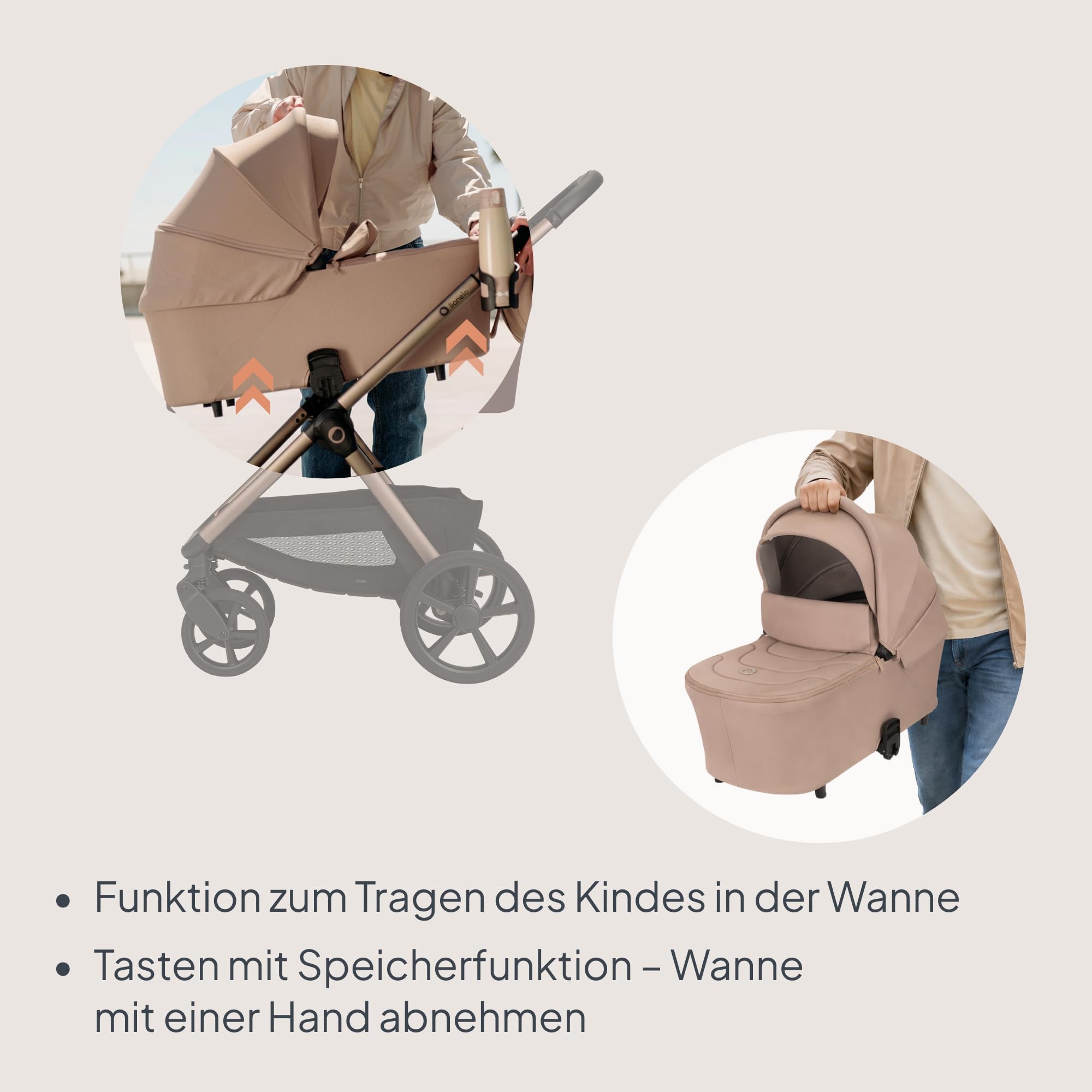 lionelo-carmine-3-in-1-kinderwagen-beige-mit-babyschale image 8