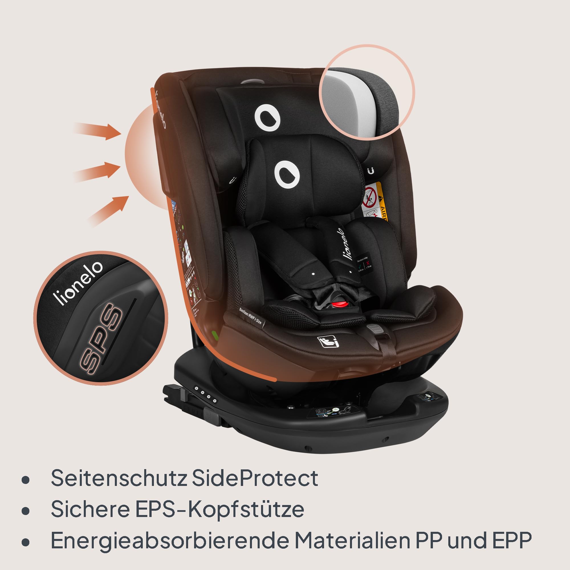 lionelo-bastiaan-kindersitz-schwarz-360-i-size-0-36-kg image 7