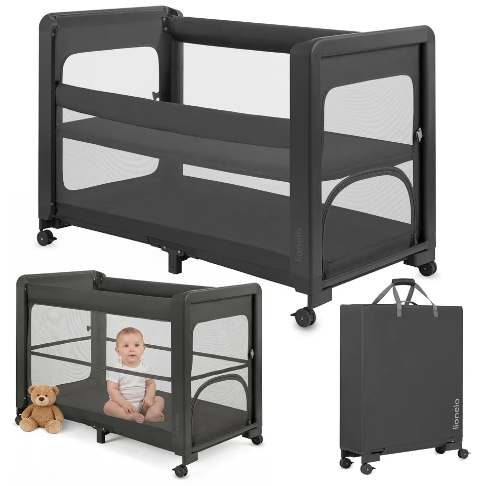 lionelo-sven-patty-5-in-1-reisebett-mit-matratze-beistellbett image 1