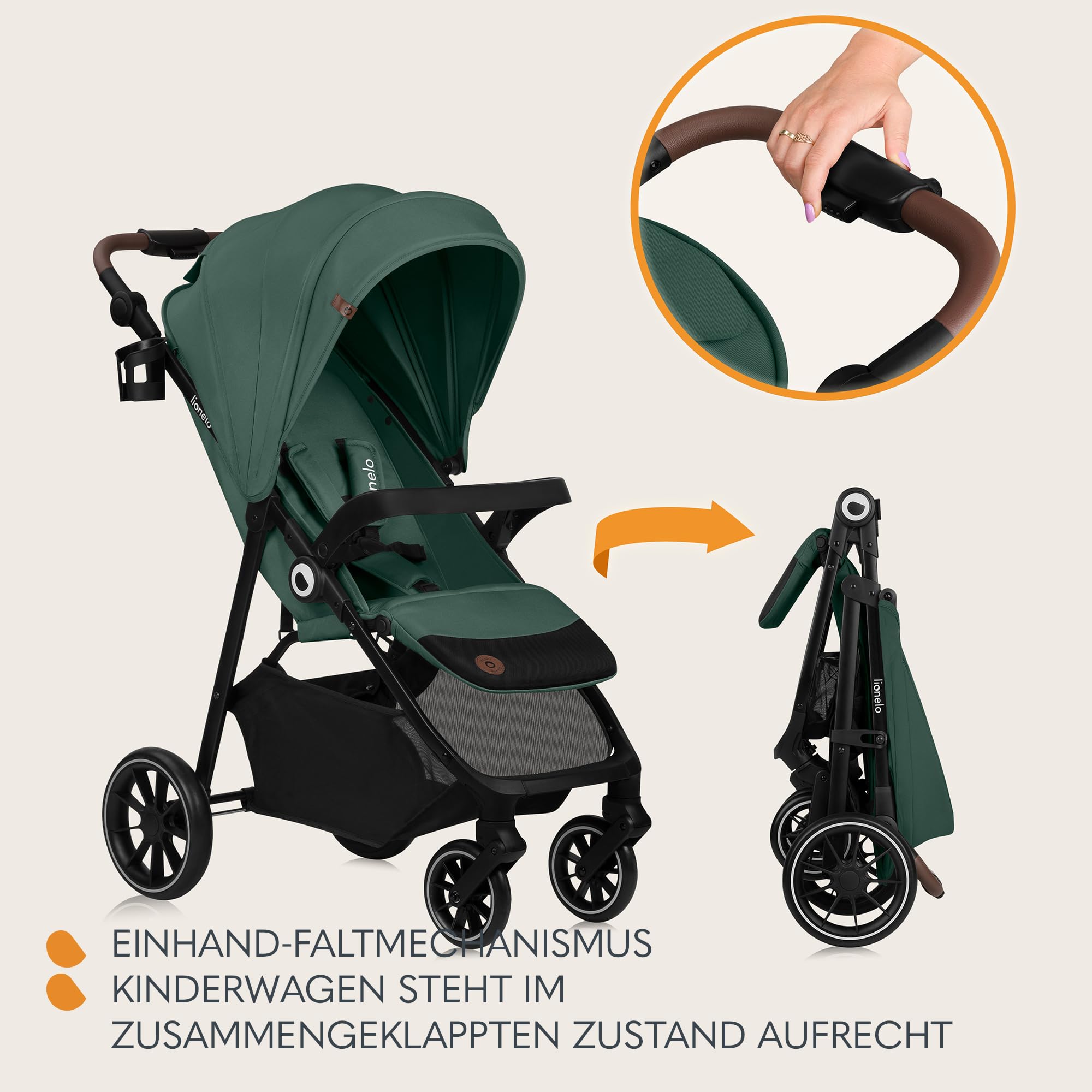 lionelo-emma-one-buggy-gr-ner-wald-bis-22-kg-liegeposition image 5