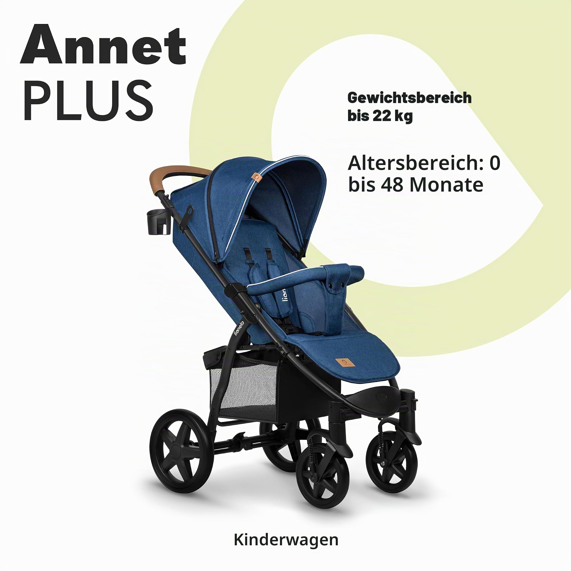 lionelo-annet-plus-kinderwagen-liegeposition-22-kg-xxl-verdeck image 2
