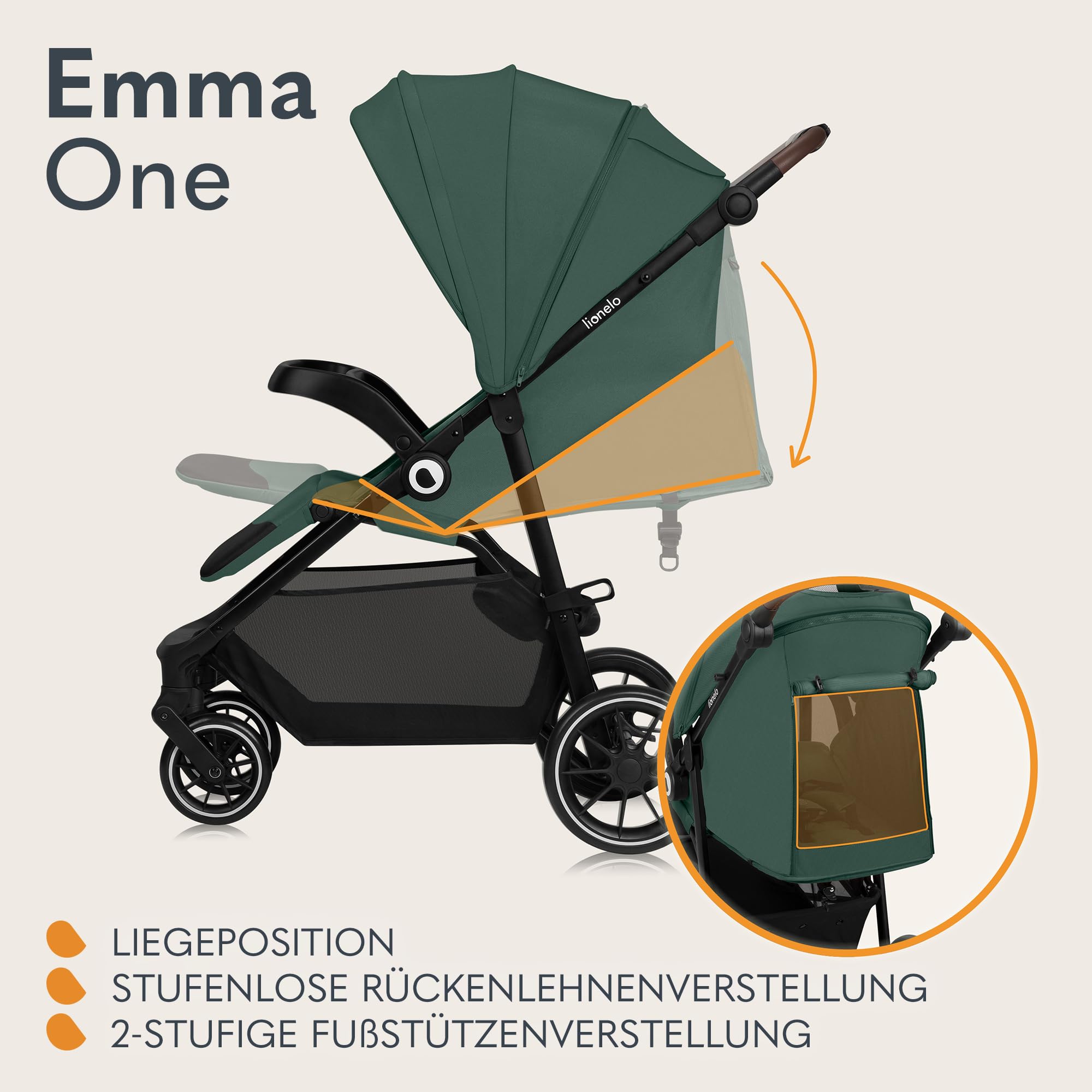 lionelo-emma-one-buggy-gr-ner-wald-bis-22-kg-liegeposition image 3