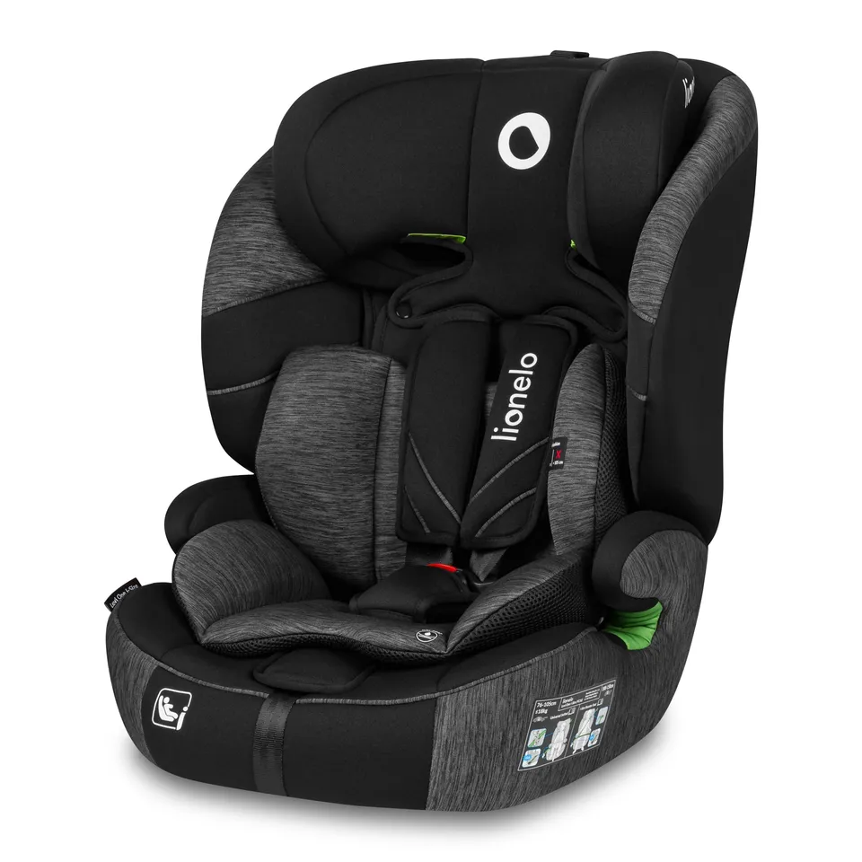 lionelo-levi-one-i-size-kinderautositz-schwarzgrau-76-150-cm image 1