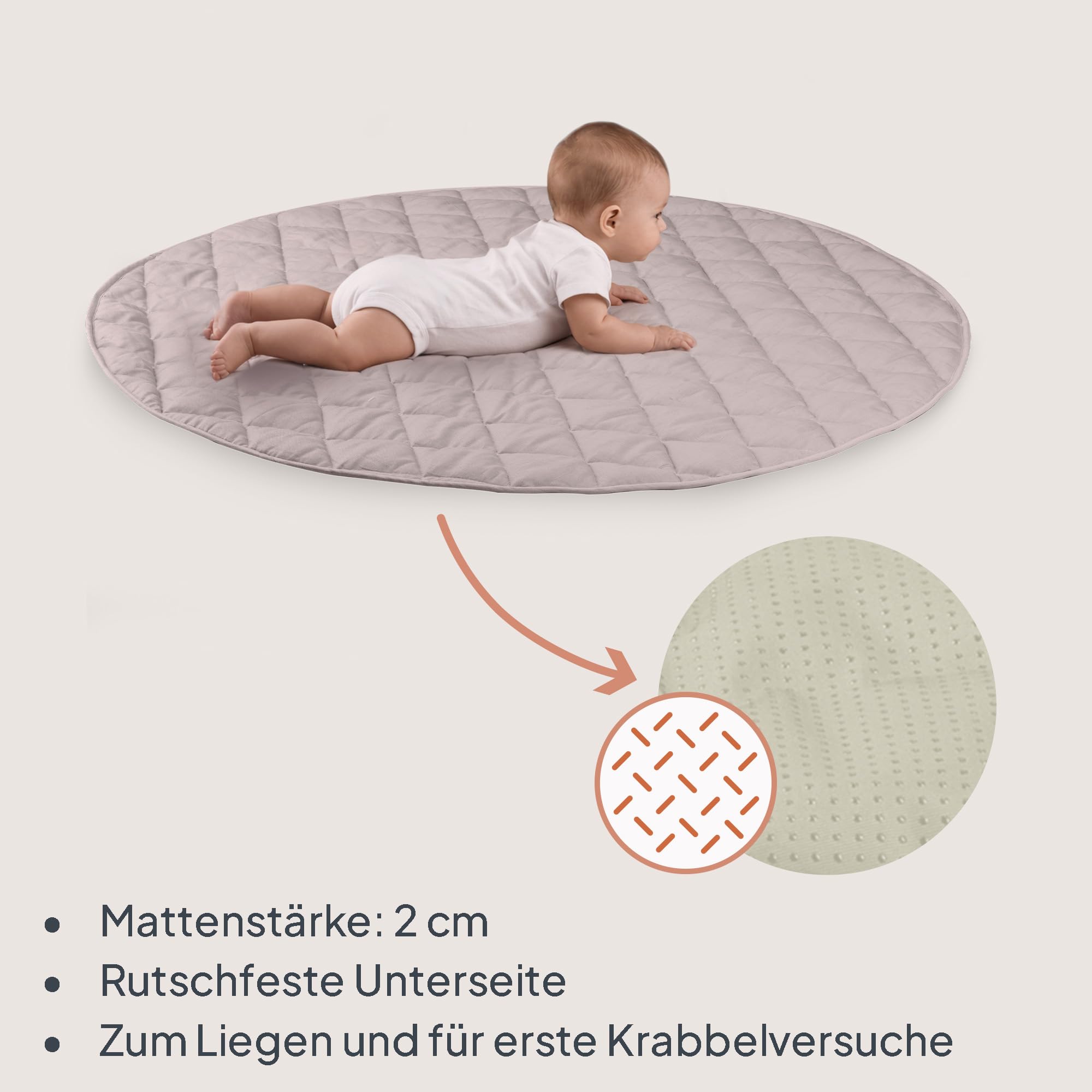 lionelo-anis-set-spielbogen-ros-taupe-mit-decke image 4