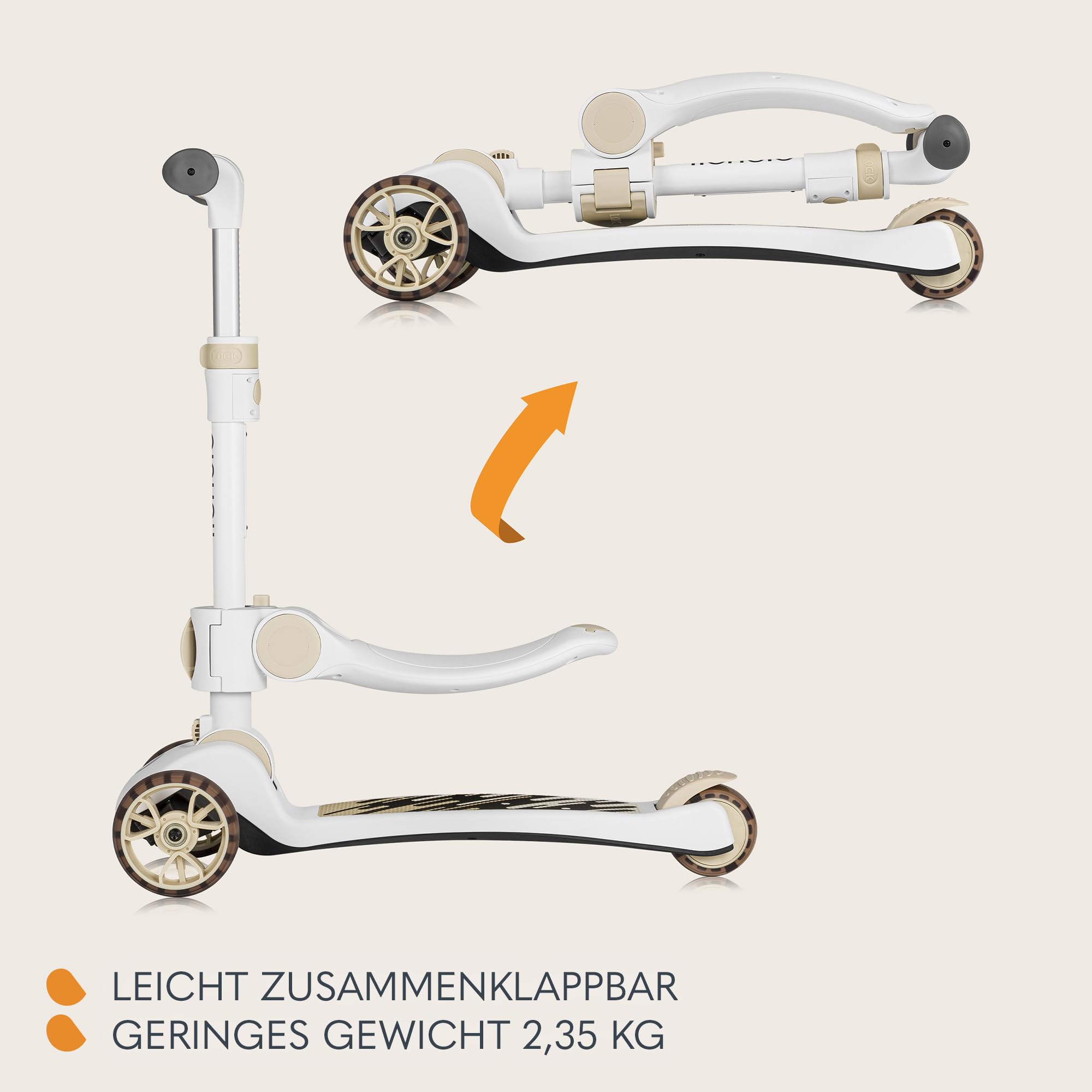 lionelo-franky-2-in-1-kinderroller-mit-sitz-beige-led image 8