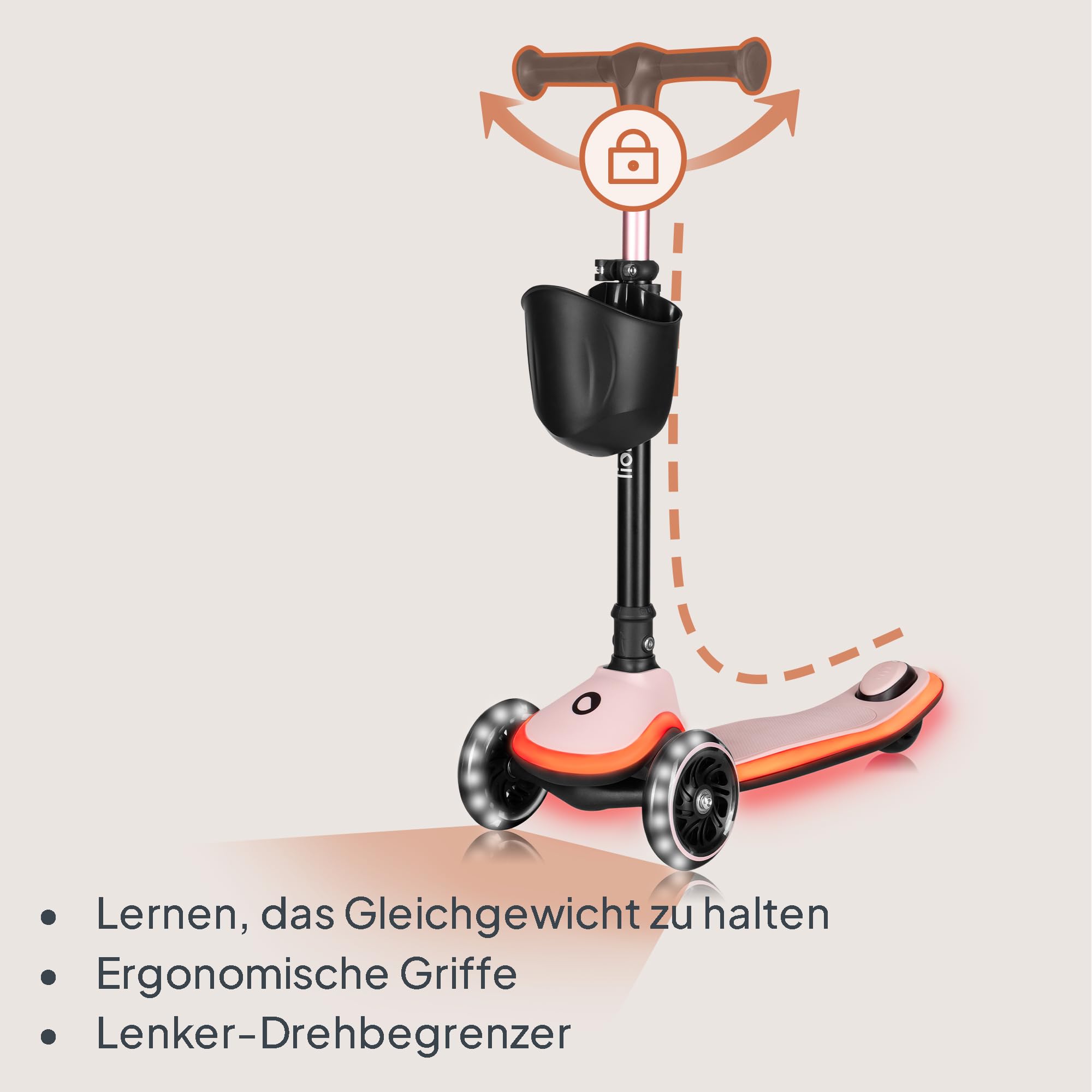 lionelo-mey-kinderroller-rosa-3-r-der-led-bis-50-kg image 8