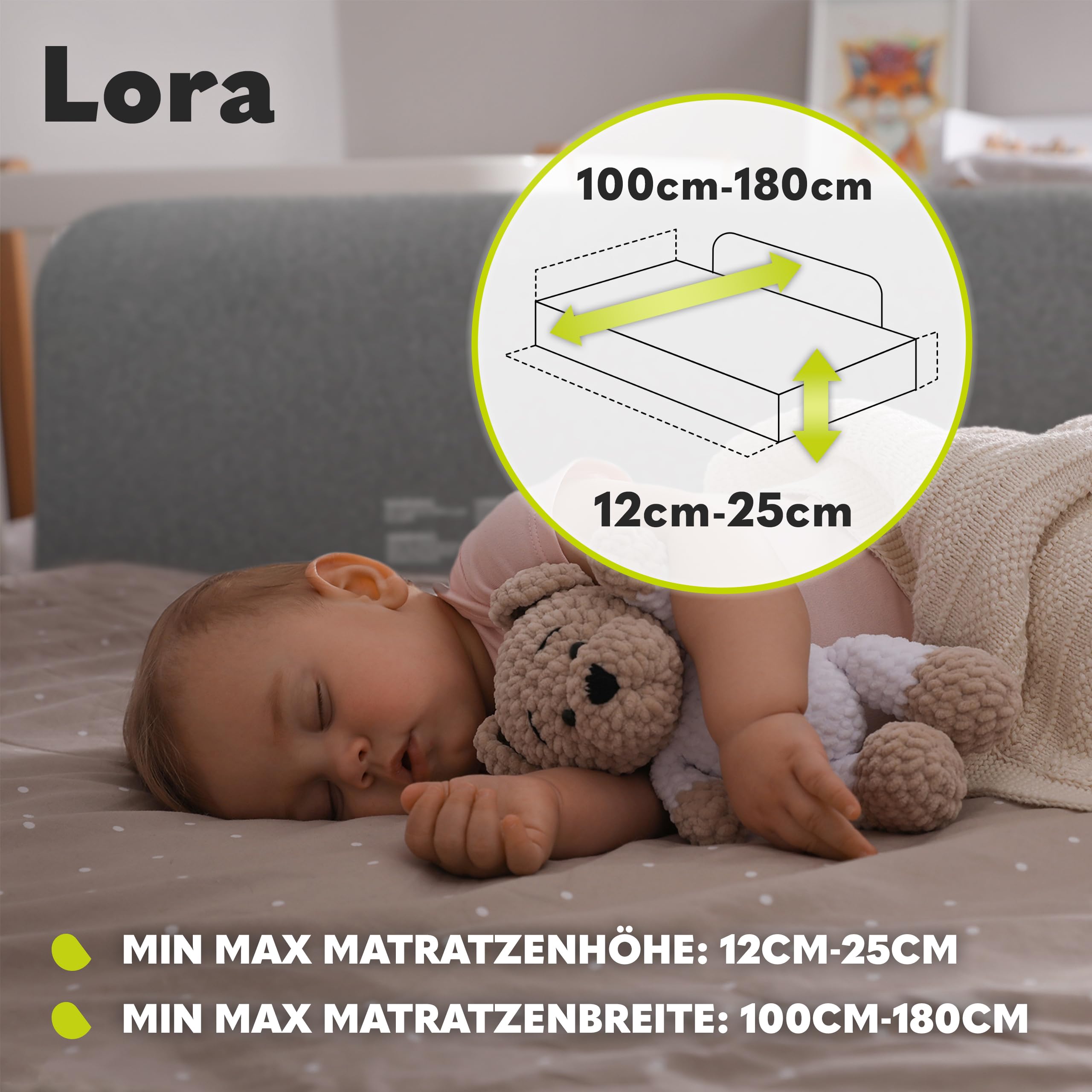 lionelo-lora-bettschutzgitter-grau-45x105-cm-faltbar image 5